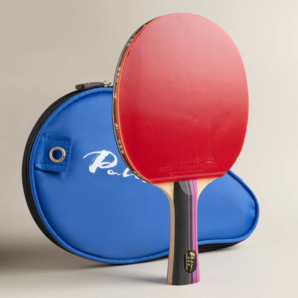 Table Tennis History - オリジナルパリオ 3 スターカーボン卓球ラケット CJ8000 ゴムループ攻撃的スピン攻撃ピンポンバットとバッグ