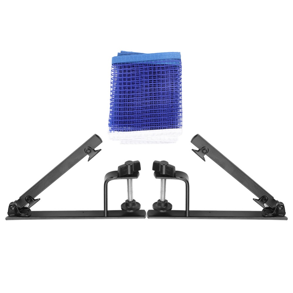 Table Tennis Net Set - プロ仕様ナイロン卓球ネット 金属製調整可能セット 調整可能なクランプ 耐久性のあるクランプ 簡単設置 ピンポンネット