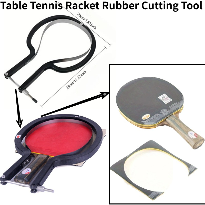 Table Tennis Net Set - 卓球ラケットラバーカッティングツール、多機能ユニバーサルでシンプルで使いやすい、卓球ラケットフィルムのカットに最適