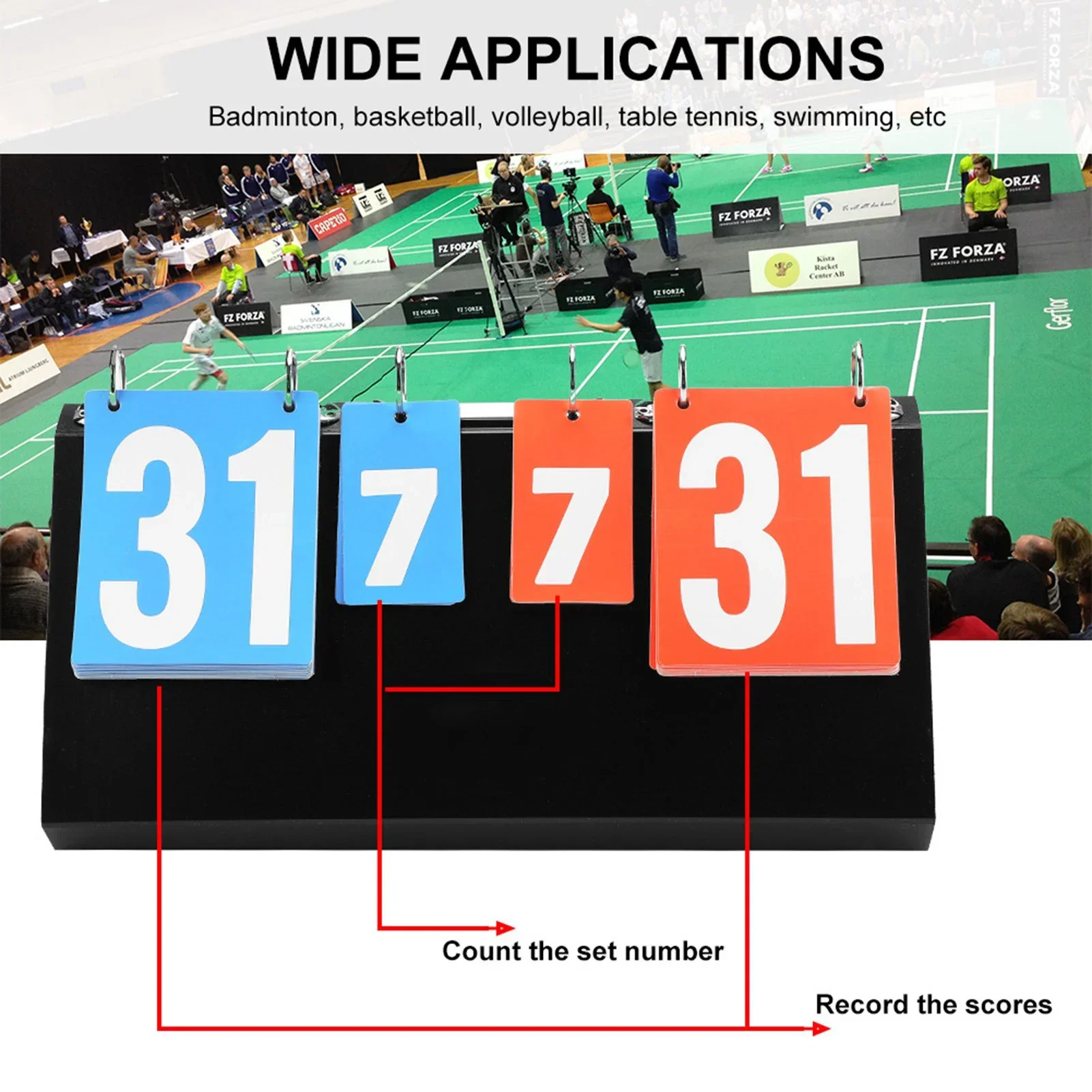 Table Tennis Scoring - 4 桁スポーツ競技スコアボードスコアボード卓球バスケットボールバドミントン