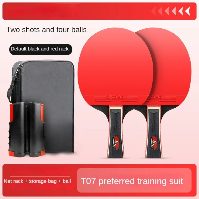 Table Tennis Net Set - トレーニング エンターテイメント ラケット 2 個とネット フレーム