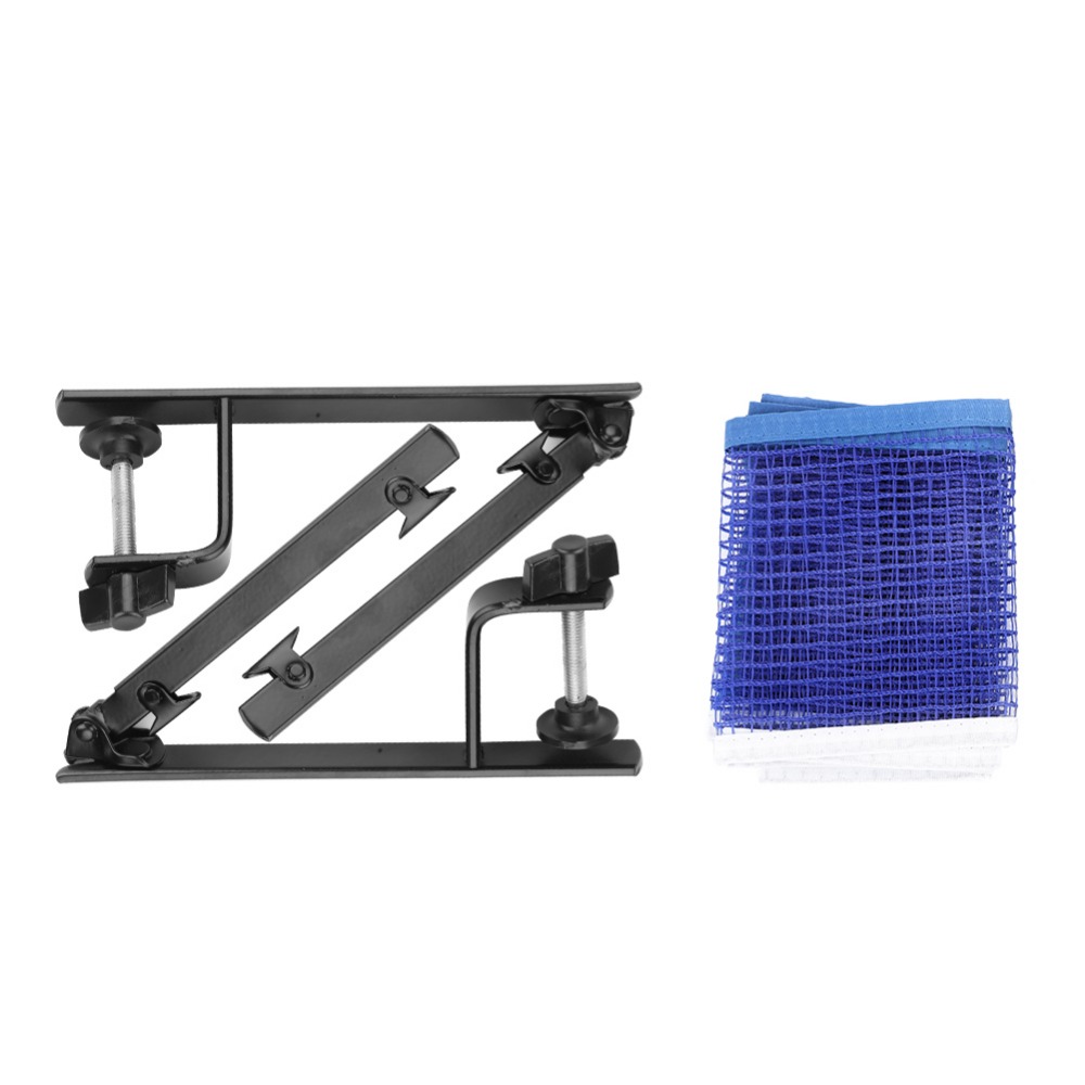 Table Tennis Net Set - ナイロン製卓球ネット 金属製調整可能セット 調整可能なクランプ 簡単設置 耐久性のあるクランプ ポータブル卓球ネット