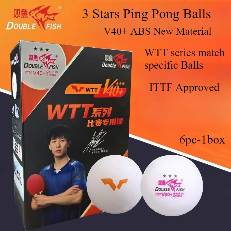 Table Tennis Match - 1/2/3BOX ダブルフィッシュ 3 スター ITTF 卓球ボール