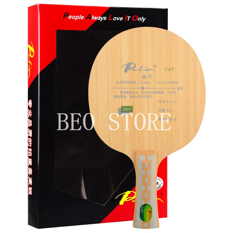 Table Tennis Review - オリジナルのピリオキャットテーブルタイトブレード (軽量カーボン) ラケットping Tバックバットパドル