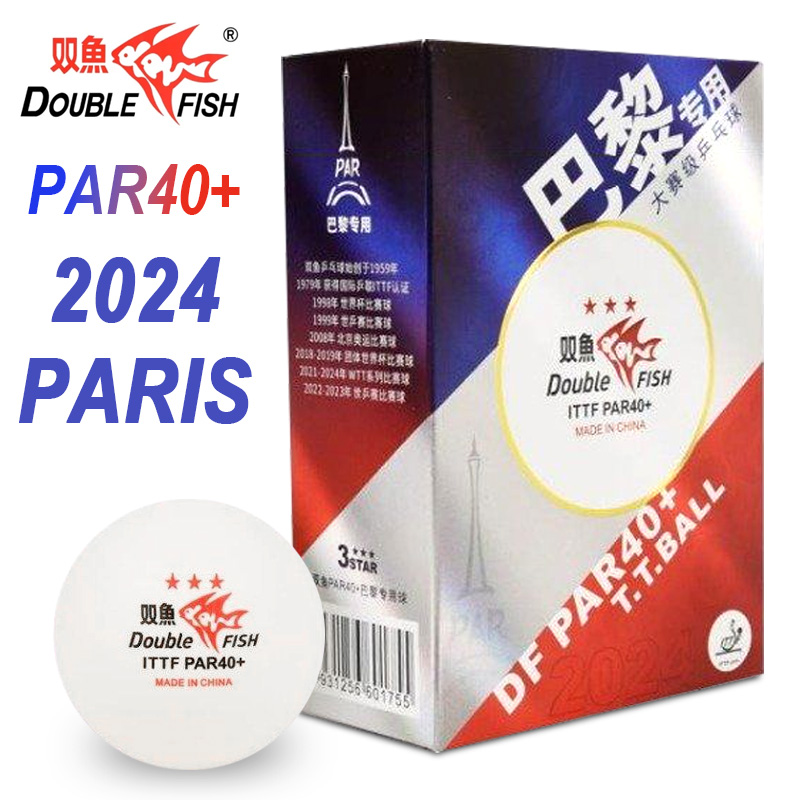 Table Tennis France - ダブルフィッシュ PAR 40+ 卓球ボール 3つ星 プロ仕様