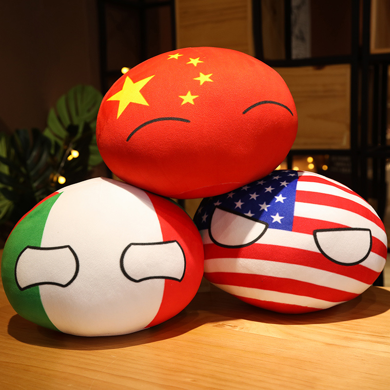 Table Tennis France - ホット 10/30/50 センチメートルポーランドボールカントリーボールおもちゃぬいぐるみペンダントぬいぐるみカントリーボールソ連米国フランスロシア英国日本ドイツイタリア