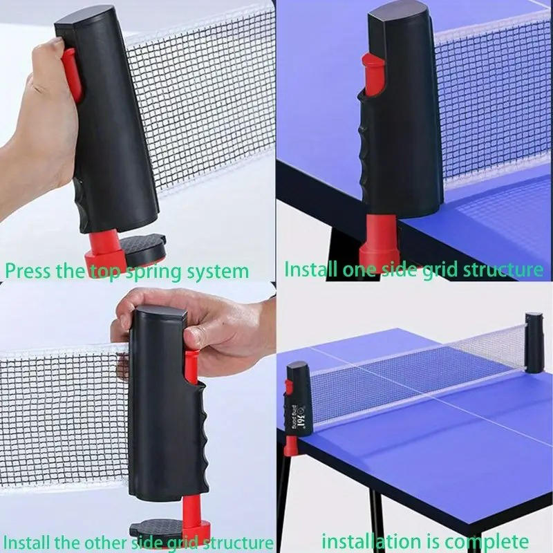 Table Tennis Net Set - 2025年ホット卓球ネットどこでも格納式ラックスポーツ交換ピンポンポストネットエクササイズアクセサリー機器