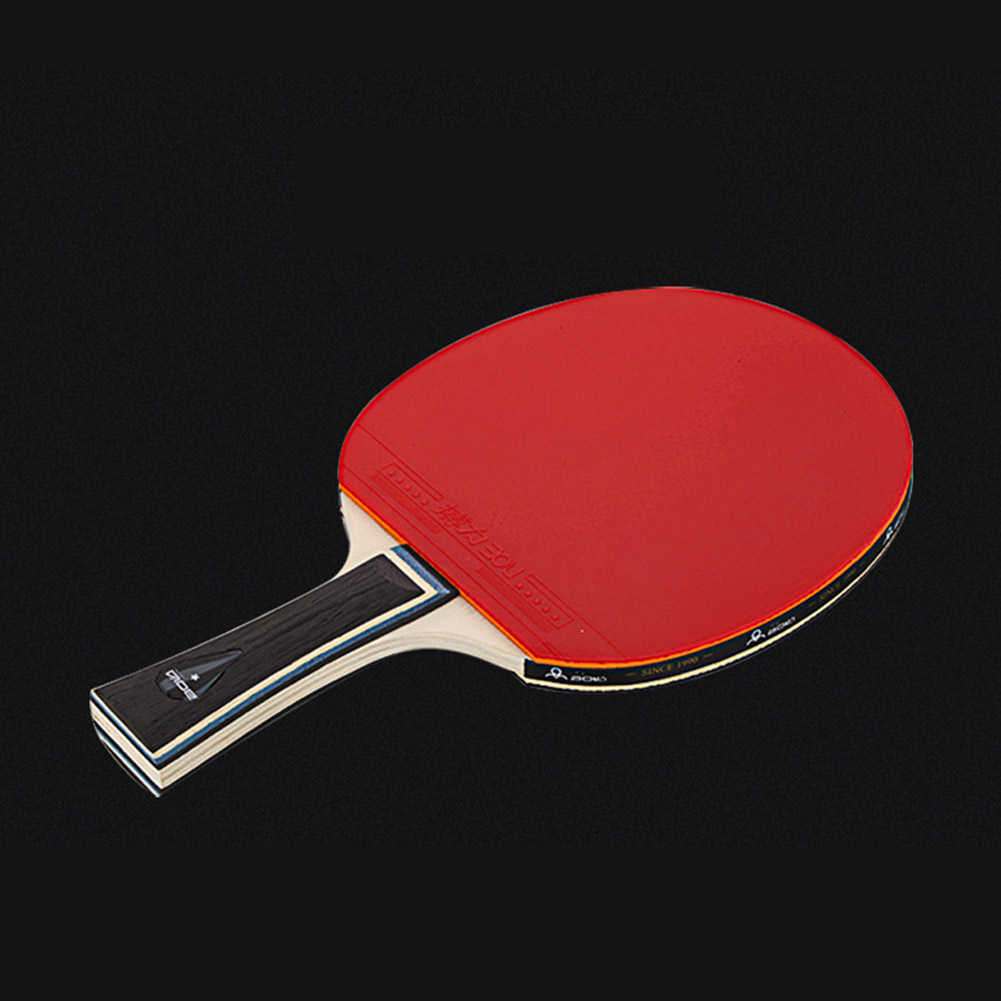 Table Tennis History - 1pc 強力なスピン卓球ラケットバッグ付き 1 スター 7 層木材ピンポンバットパドルロングハンドル水平グリップオールラウンドタイプ