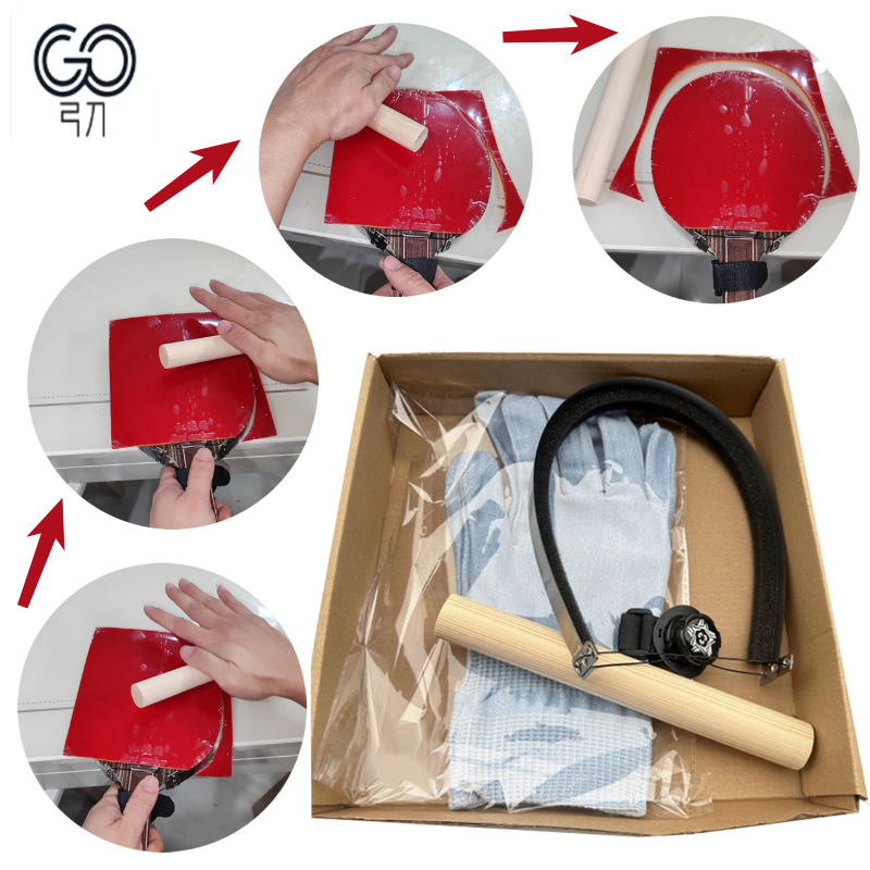 Table Tennis Net Set - 卓球ラバー用ボウナイフカッティングシザー、卓球ラバー用、使いやすいDIY丸型ピンポンラバー切断ツール
