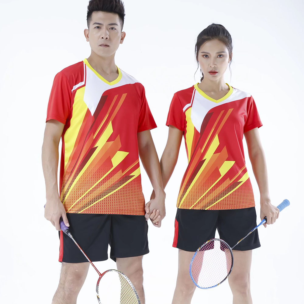 男性と女性のための卓球ジャージーセット,速乾性,バドミントン - Table Tennis Uniform のレビューと価格