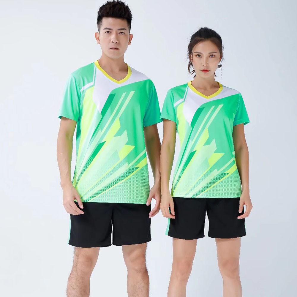男性と女性のための卓球ジャージーセット,速乾性,バドミントン - Table Tennis Uniform のレビューと価格