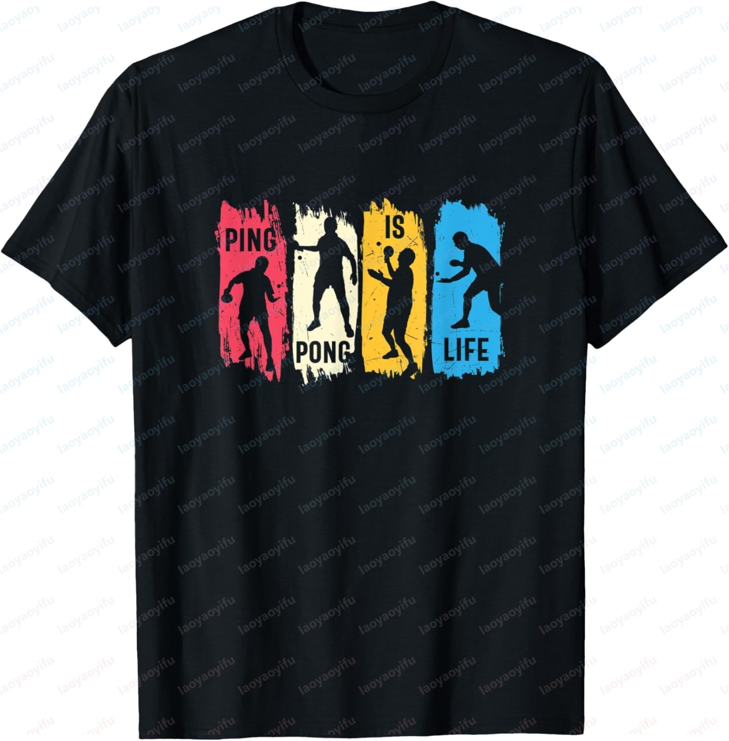 卓球 カラフルなピンポン Tシャツ 本当に卓球が大好き Tシ - Table Tennis History のレビューと価格
