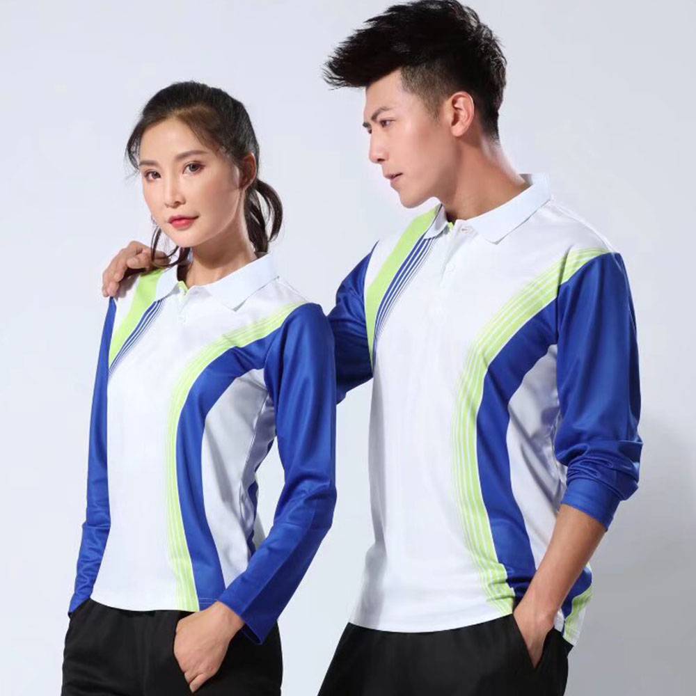 男性と女性のための長袖バドミントンTシャツ,テニスユニフォー - Table Tennis Uniform のレビューと価格