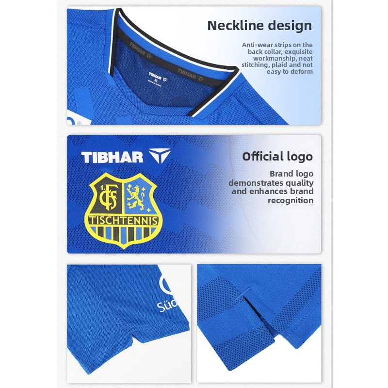 TIBHAR 卓球スポーツウェア 26 チャンピオンズリーグ - Table Tennis Uniform のレビューと価格