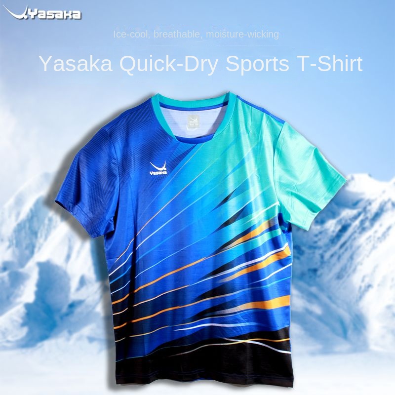 Yasaka-卓球競技ユニフォーム、半袖Tシャツ、速乾性、ラ - Table Tennis Uniform のレビューと価格