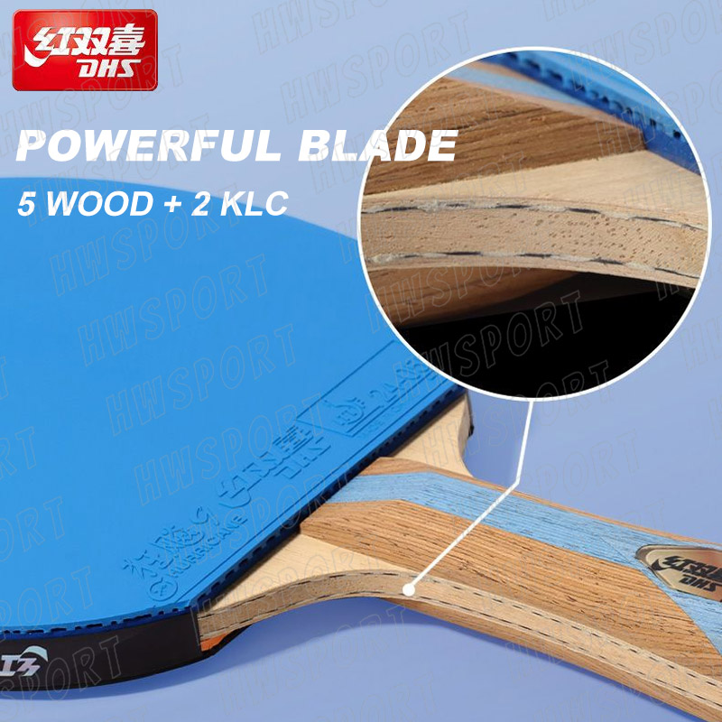Dhs-テーブルテニスラケット、7つのスターッピングポンパド - Table Tennis Review のレビューと価格
