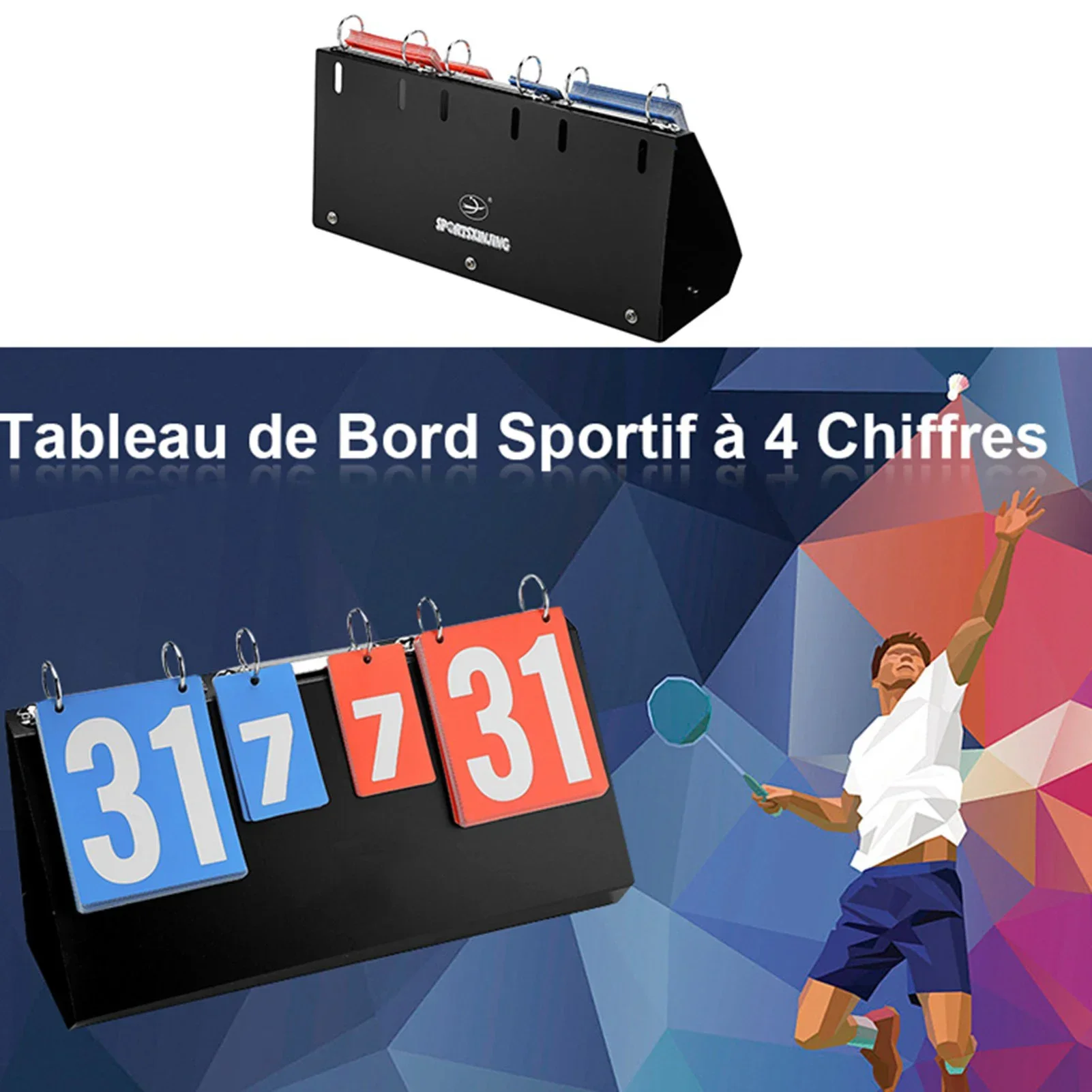 4 桁スポーツ競技スコアボードスコアボード卓球バスケットボー - Table Tennis Scoring のレビューと価格