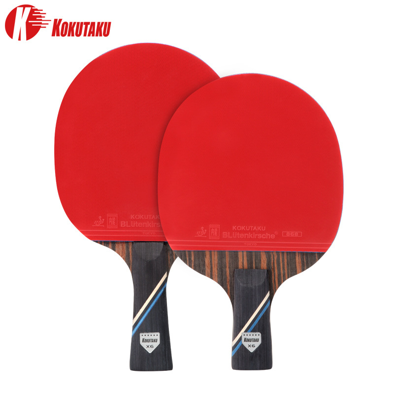 KOKUTAKU 2 個 6 スター卓球パドルセット X6  - Table Tennis History のレビューと価格
