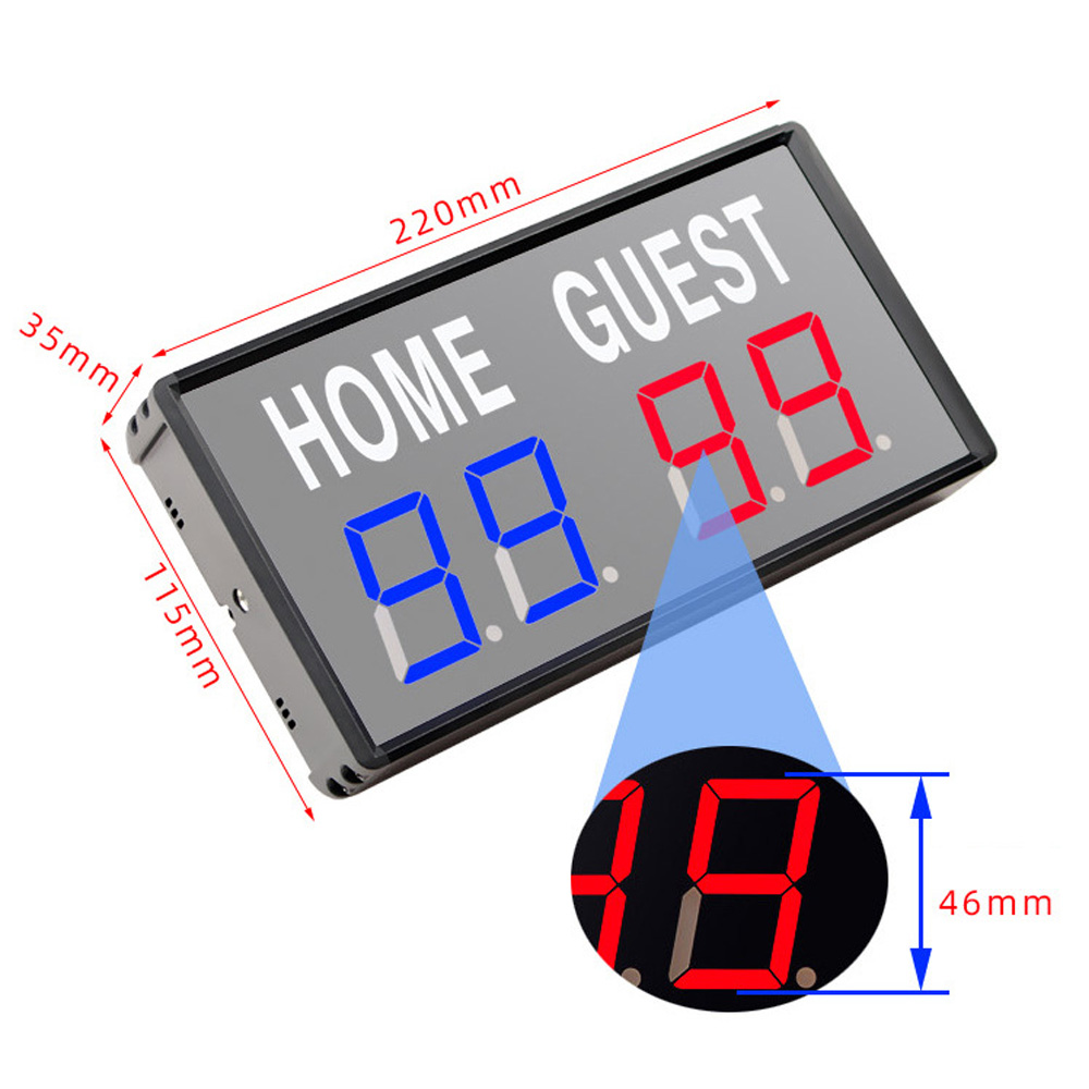 ポータブル 4 桁 LED スコアボード デジタル ホーム  - Table Tennis Scoring のレビューと価格