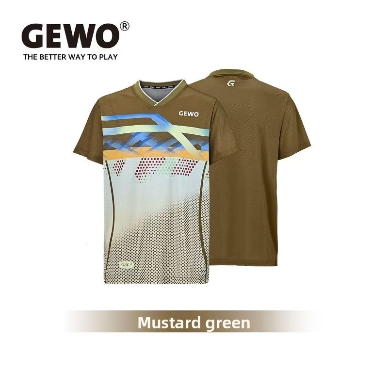 ドイツ GEWO 新しい卓球プロスポーツ半袖速乾性通気性男性 - Table Tennis Uniform のレビューと価格