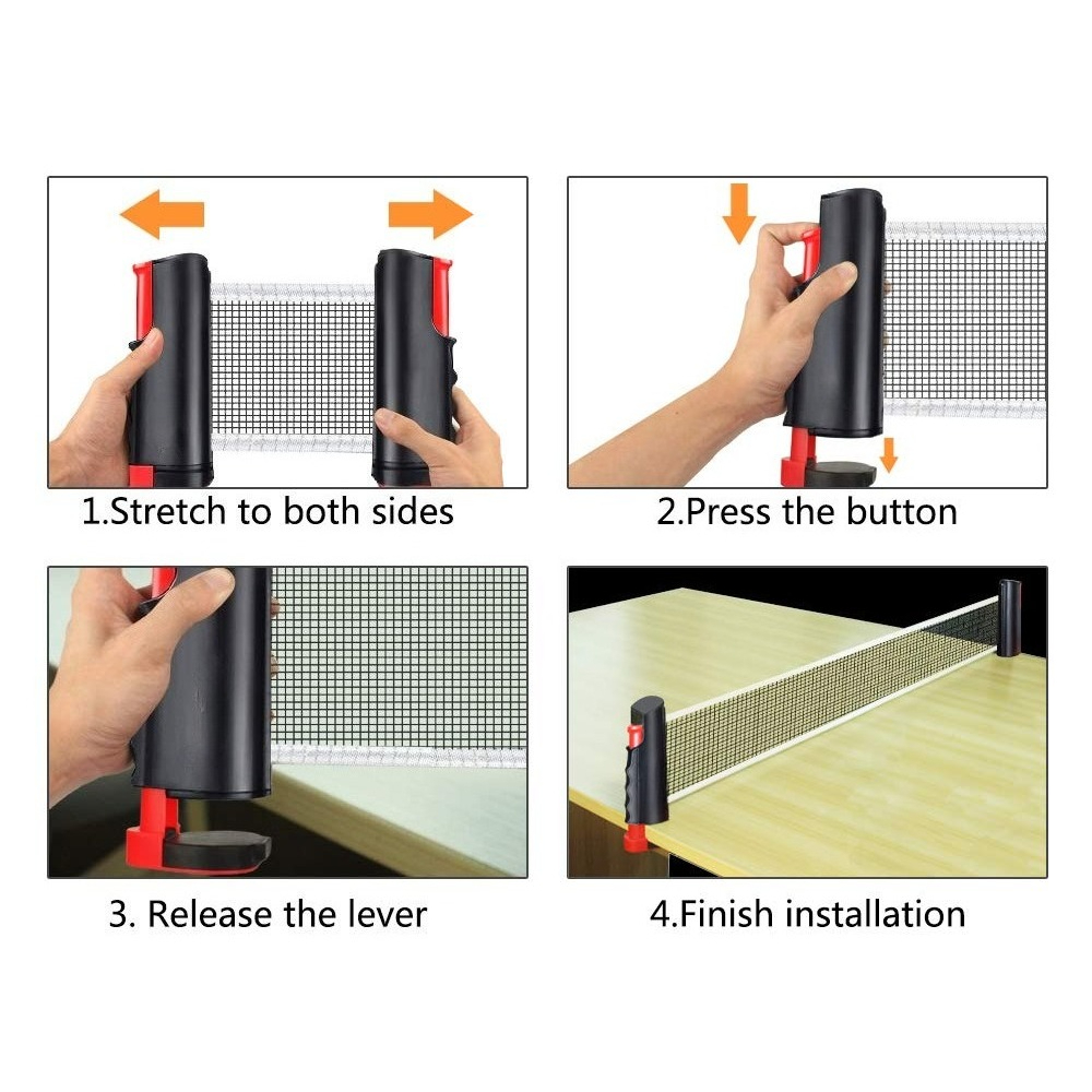 卓球ネット ピンポンラック ピンポンラケット付き格納式 ユニ - Table Tennis Net Set のレビューと価格