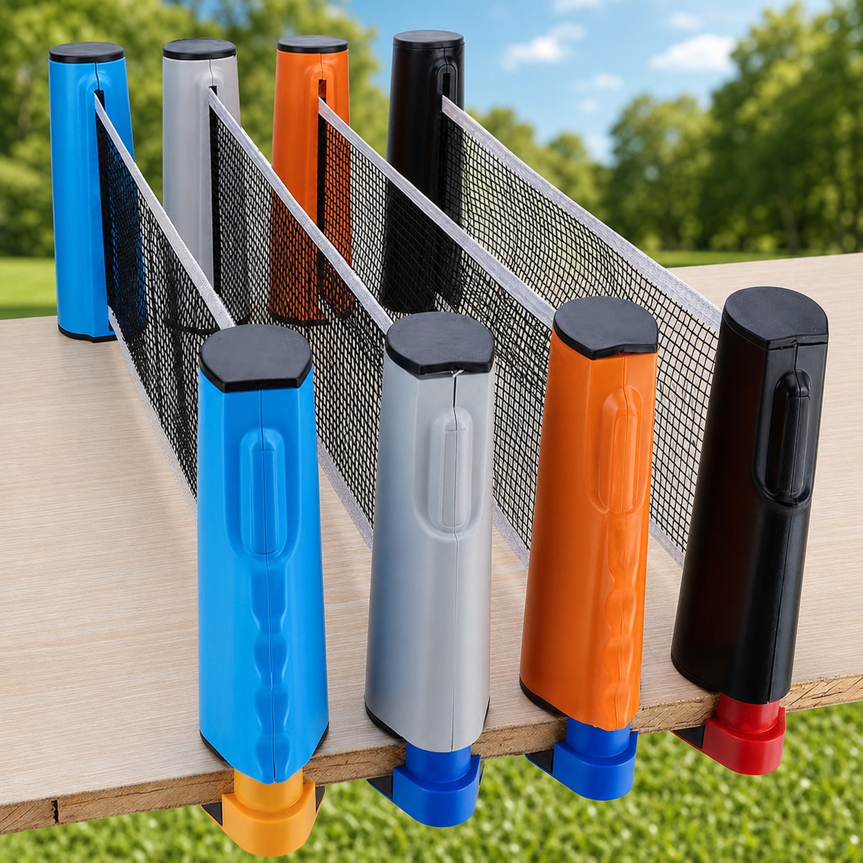新しいアップグレードされた厚みのある格納式卓球ネットセットス - Table Tennis Net Set のレビューと価格