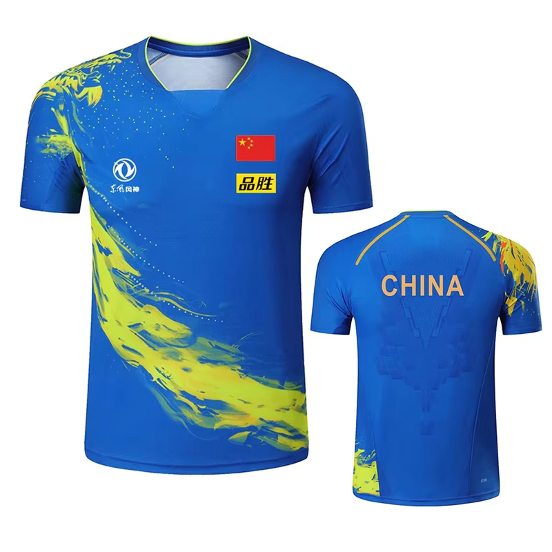 男性と女性のためのドラゴンプリント卓球Tシャツ,ファッション - Table Tennis Uniform のレビューと価格