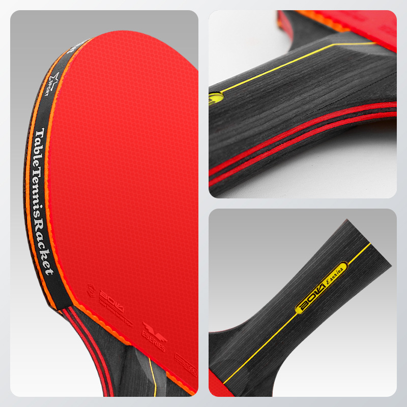 6つ星卓球ラケット2個入り純木製プロ仕様ピンポンセット、裏面 - Table Tennis History のレビューと価格