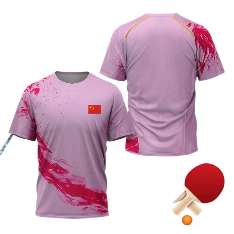 中国ドラゴン卓球グラフィック Tシャツ男性用衣類ファッション - Table Tennis Uniform のレビューと価格