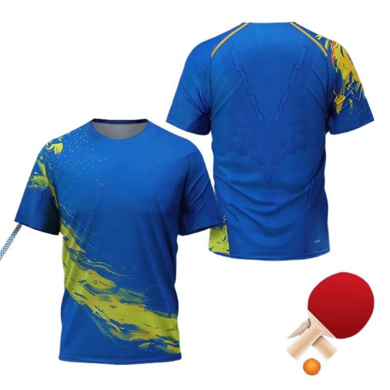 中国ドラゴン卓球グラフィック Tシャツ男性用衣類ファッション - Table Tennis Uniform のレビューと価格
