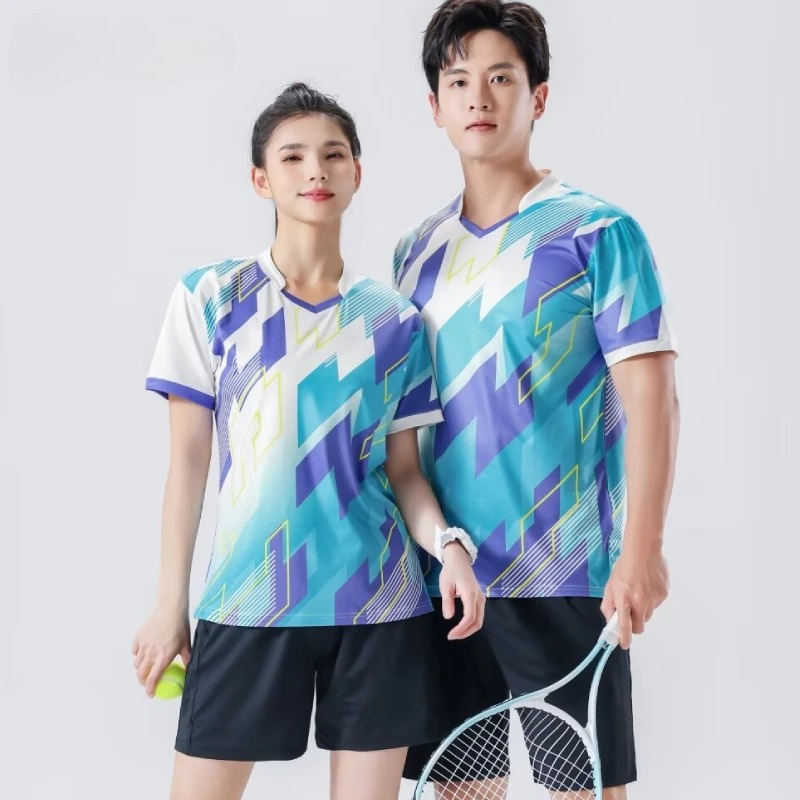 新しいメンズ Tシャツ女性速乾性 Tシャツシャツバドミントン - Table Tennis Uniform のレビューと価格