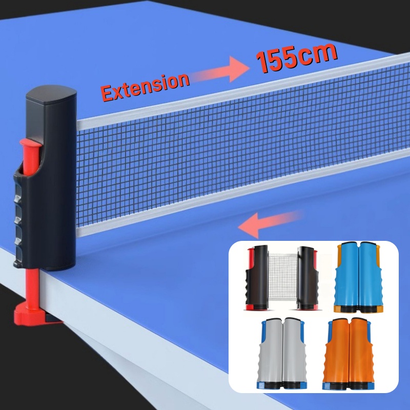 ポータブル卓球ネットカバーゲージ格納式卓球セットキャッチャー - Table Tennis Net Set のレビューと価格