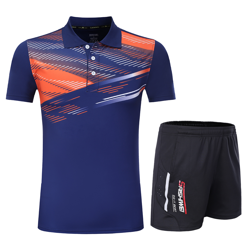 男性と女性のためのテニスTシャツ,トレーニングユニフォーム, - Table Tennis Uniform のレビューと価格