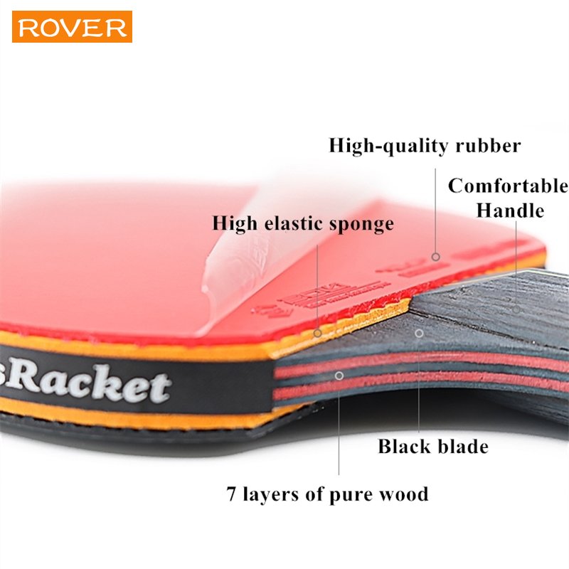 6 スター卓球ラケット 2 個プロフェッショナルピンポンラケ - Table Tennis History のレビューと価格